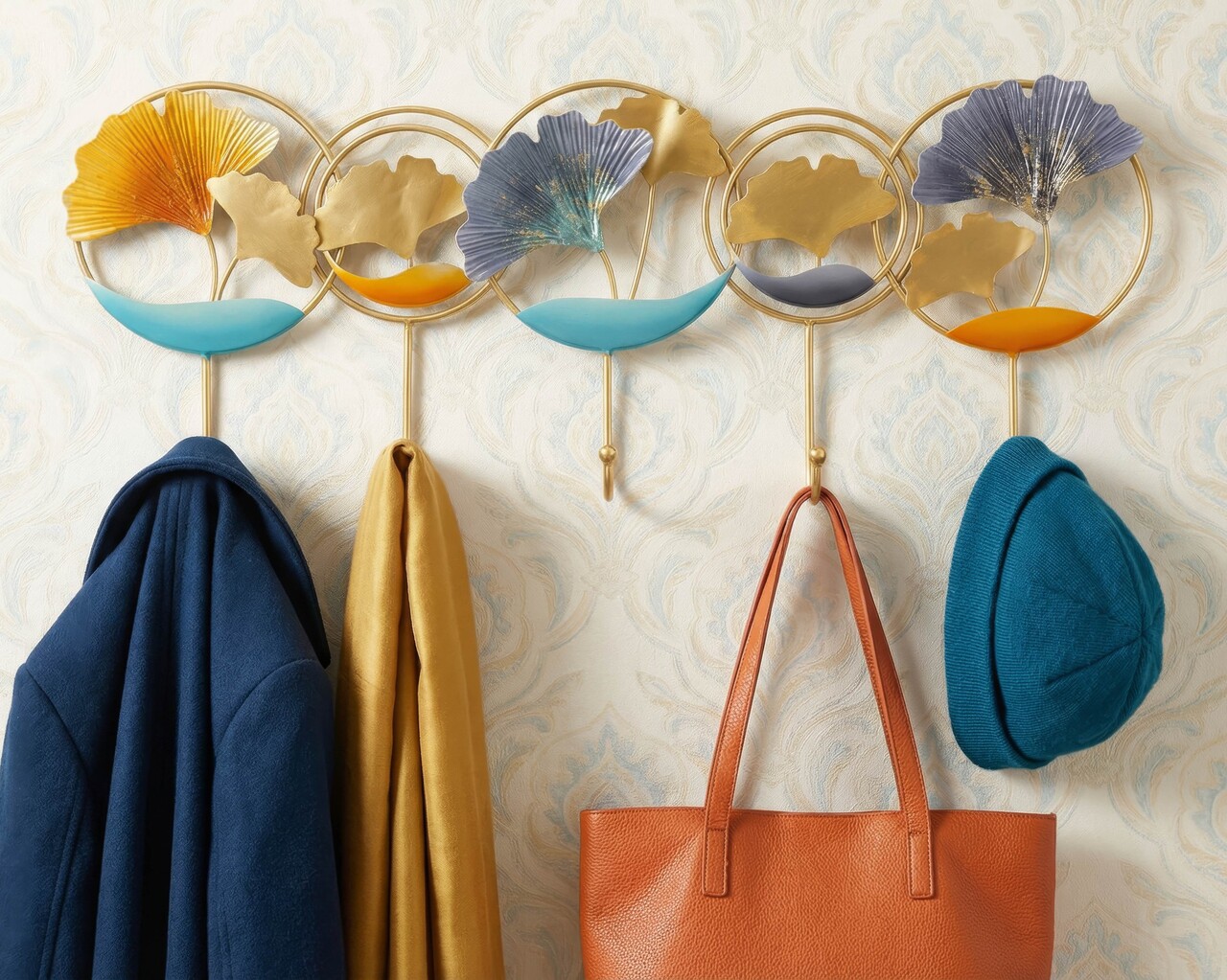 Cuier de perete, Mauro Ferretti, Polly -A, 60.2x5x28.5 cm, metal, multicolor - imagine 7